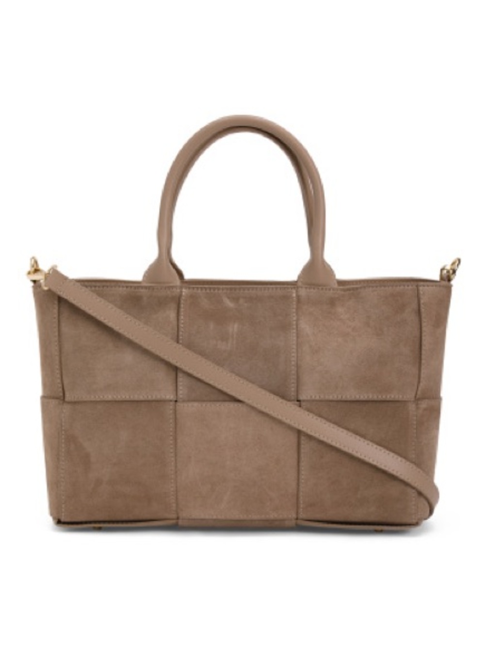 ISADORA Suede Large Woven Tote